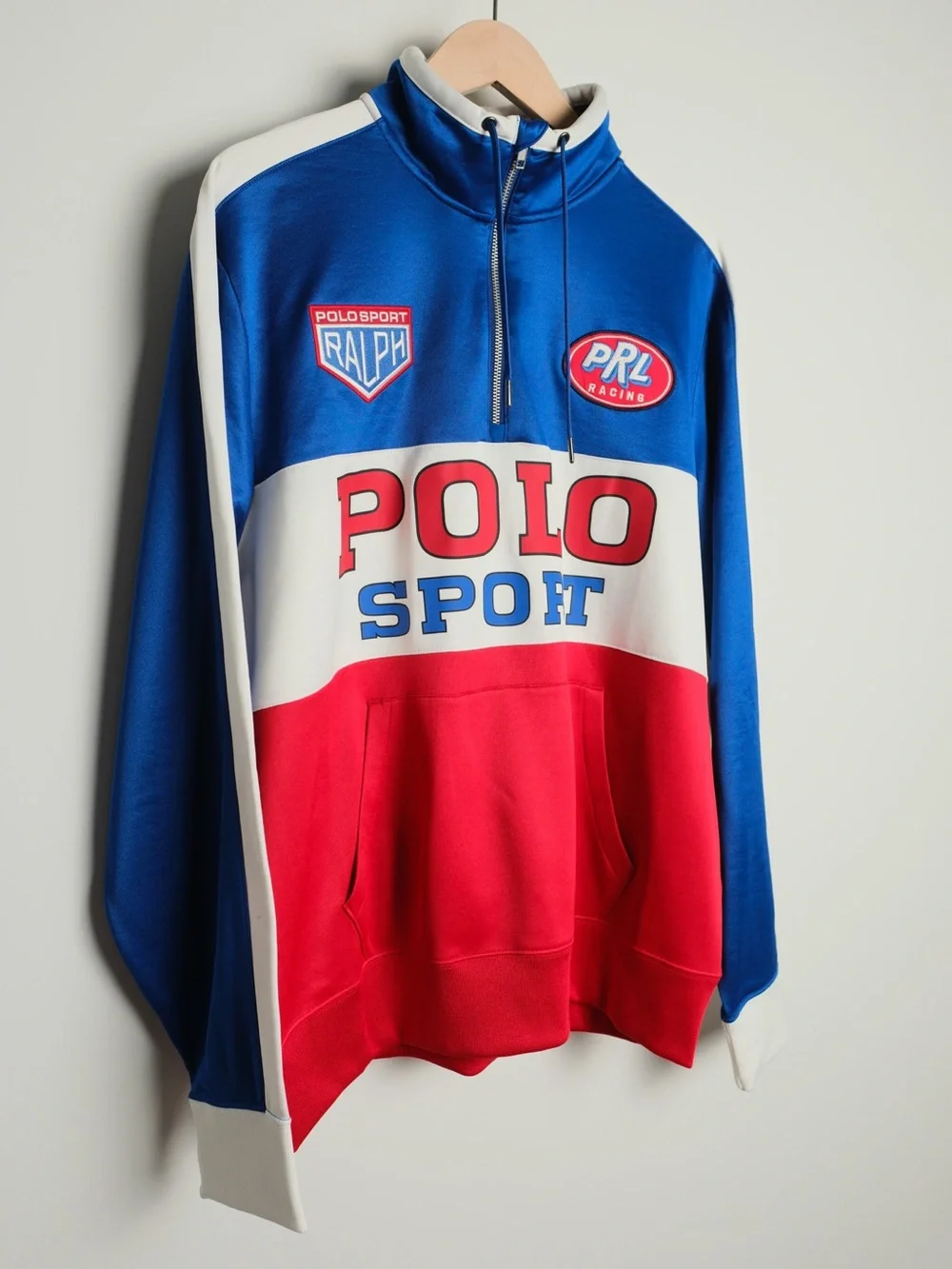 Polo Sport Ralph Lauren Racing Quarter Zip Sweatshirt Pullover Large - Picture 2 of 11
